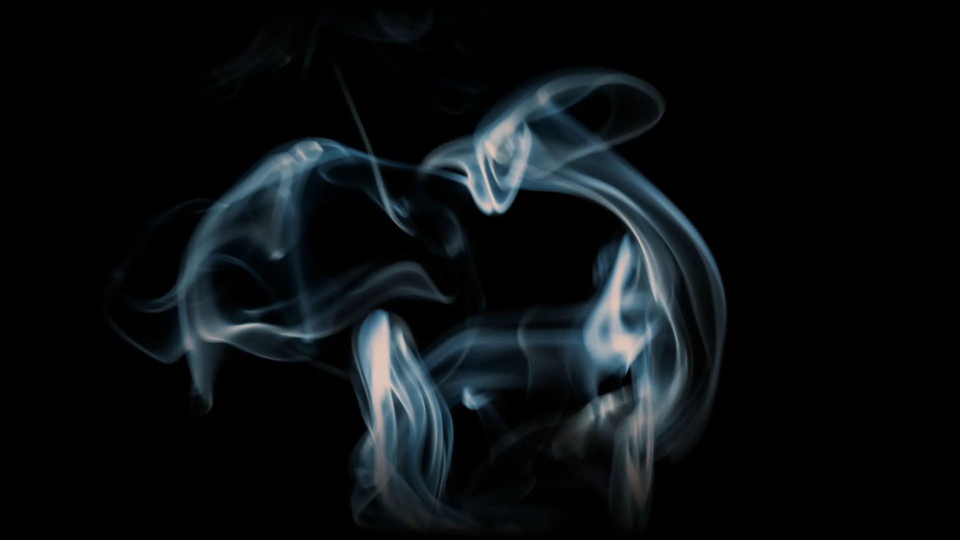 Incense smoke, rising